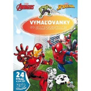 maľovanky a4 so samolepkami marvel