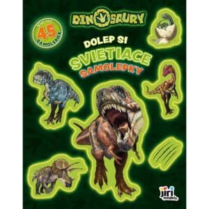 dolep si svietiace samolepky dinosaury
