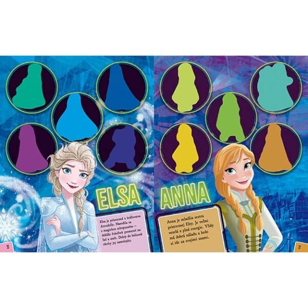dolep si svietiace samolepky Ľadové kráľovstvo