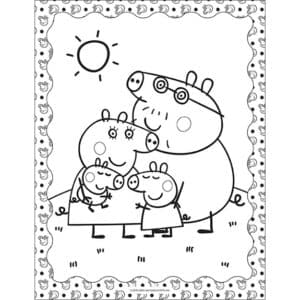 100 metalických samolepiek s maľovankovými listami peppa