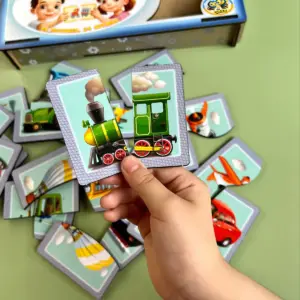 Puzzle „Polovice: Dopravné prostriedky“