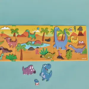 magnetická kniha magnetistories dinosaury