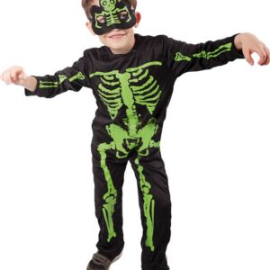 detský kostým kostlivec kostra svieti v tme veľkosť 4 6 rokov