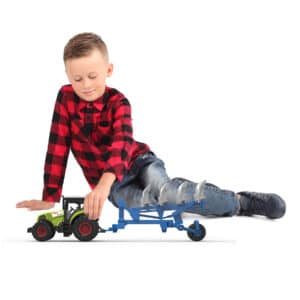 traktor plastový so zvukom a svetlom s vlečkou pre orbu