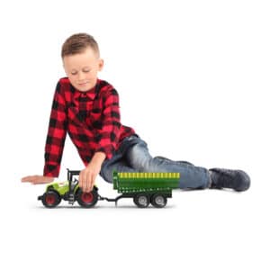 traktor plastový so zvukom a svetlom s vlečkou