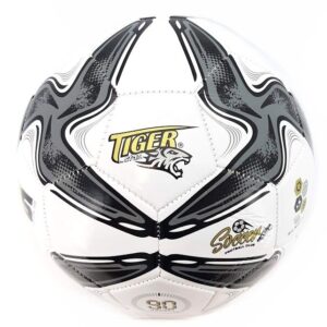 futbalová lopta tiger soccer šedá