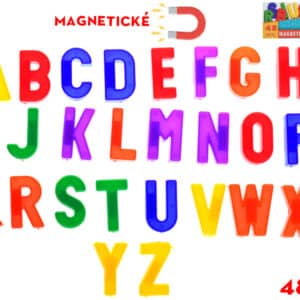 magnety písmená 48ks v krabičke