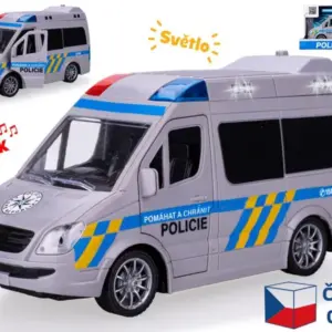 auto zásahová jednotka 21,5cm 1:20 na zotrvačník na batérie so svetlom a zvukom