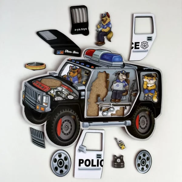 dvojvrstvové puzzle polícia