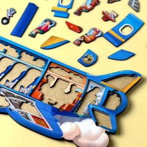 dvojvrstvové puzzle lietadlo