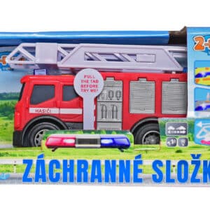 2 play traffic auto hasiči cz design 14cm na batérie voľný chod so svetlom a zvukom