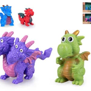 drak figúrka 3,5 6cm farebná 4ks