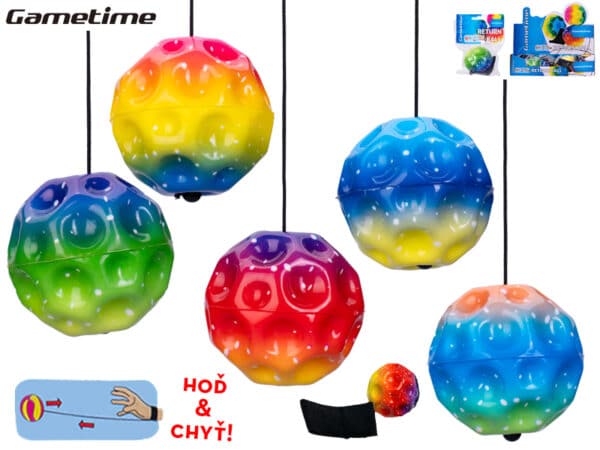 gametime loptička penová 6cm vracajúca sa