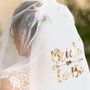 závoj pre budúcu nevestu „bride to be“, 72 cm