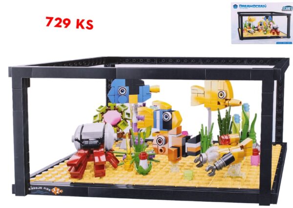 stavebnica akvárium 729ks