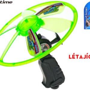 gametime lietajúci disk so šnúrkou po natiahnutí lietajúce