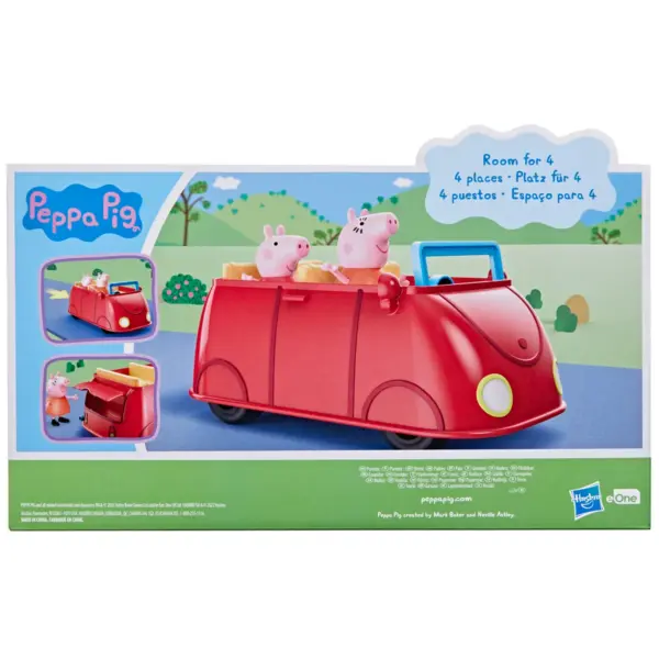 hasbro prasiatko peppa pig a rodinné červené auto