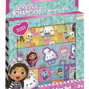 gabby/gabby's dollhouse darčekový box so samolepkami