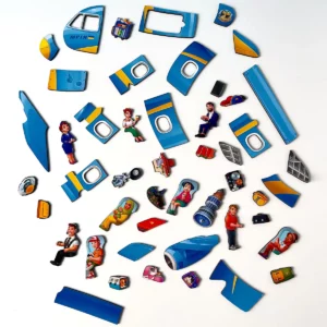 dvojvrstvové puzzle lietadlo