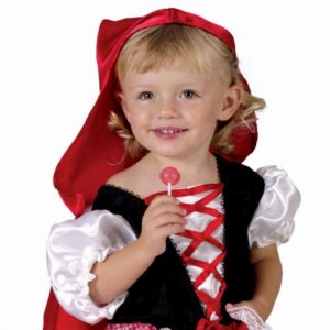 detský kostým Čierna myška minnie červená (šaty, čelenka), veľ. 92/104 cm (kópia)
