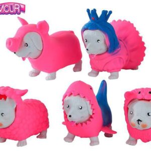 glamour psík strečový 8,5cm v oblečku 6druhov