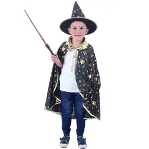 kostým pre deti čarodejníck set plášť