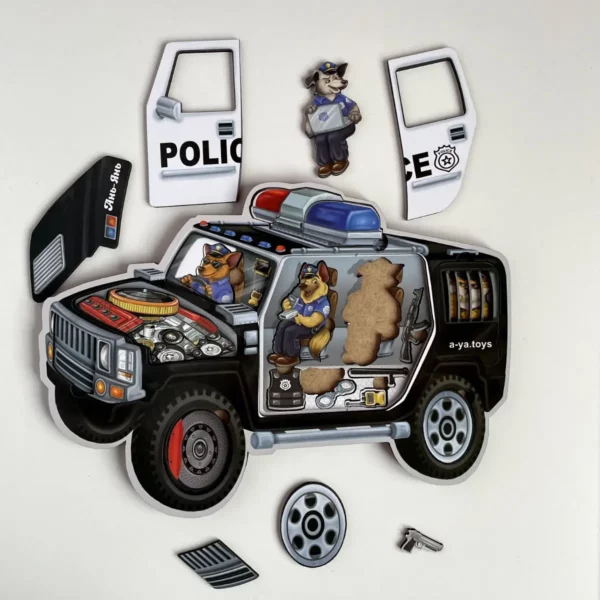 dvojvrstvové puzzle polícia