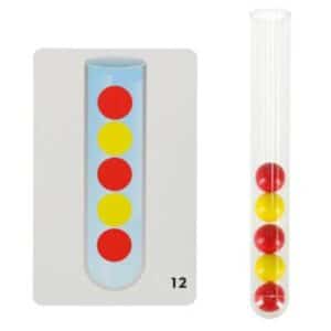 vzdelávacie puzzle farebné montessori loptičky