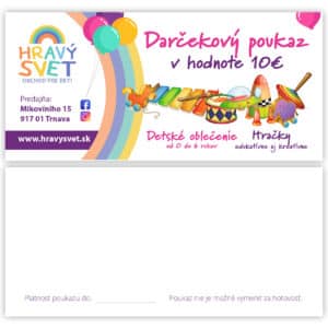darčeková poukážka