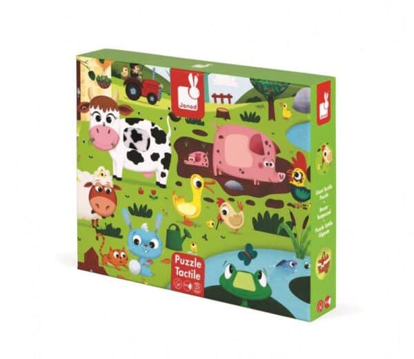 janod puzzle dotyk. farma