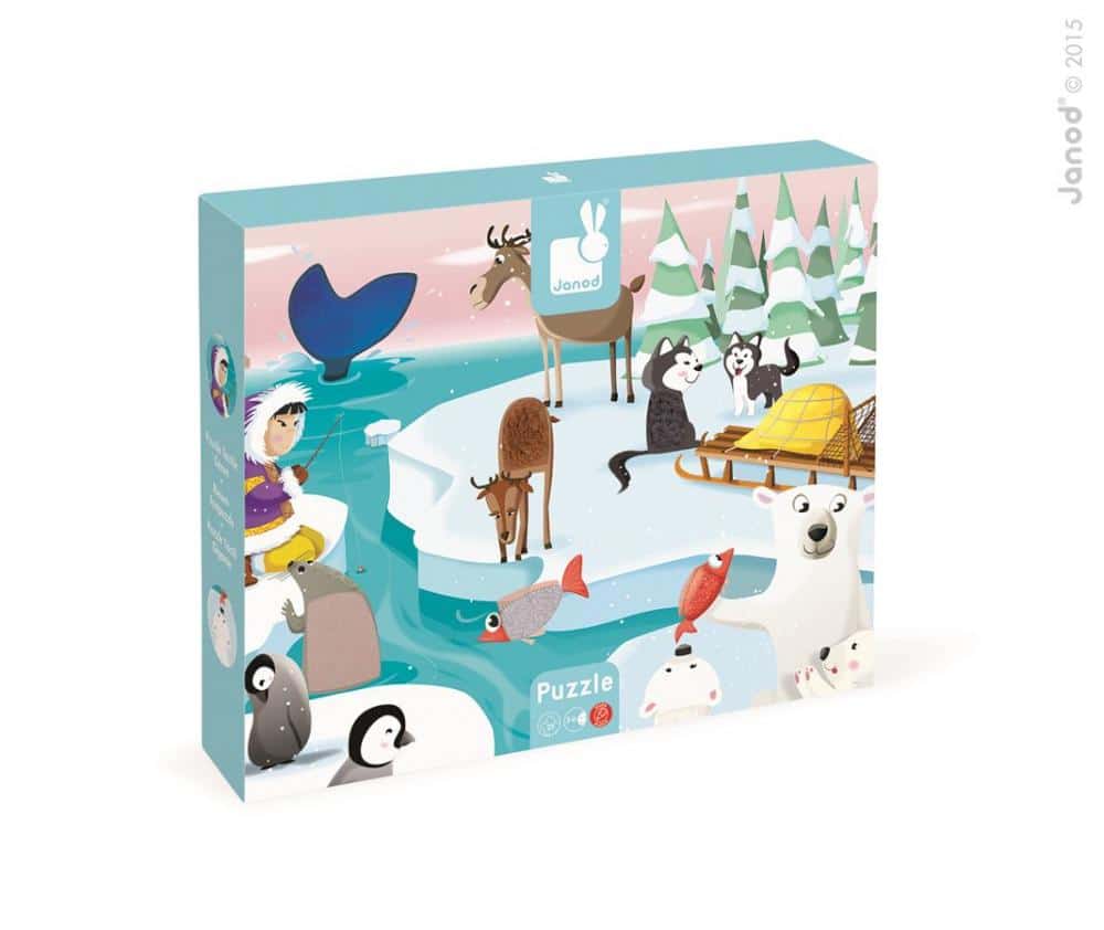 puzzle janod dotykové život na ľade