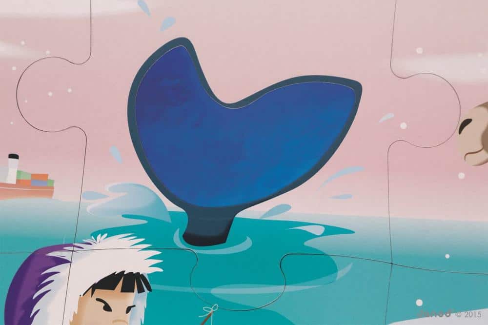 puzzle janod dotykové život na ľade