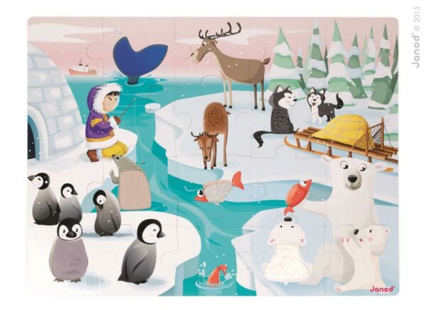 puzzle janod dotykové život na ľade
