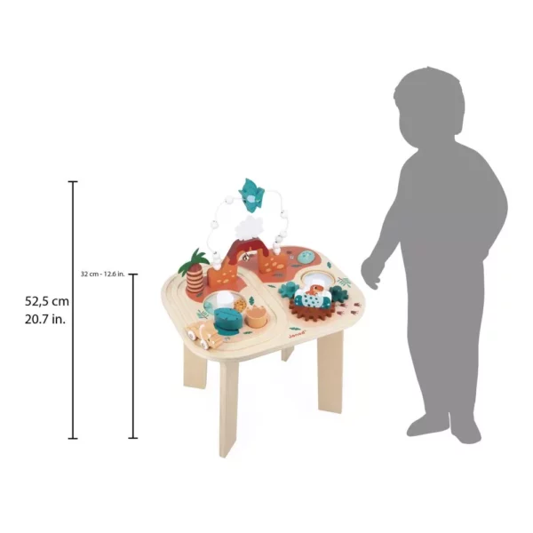 detský motorický stolík dinosaurus janod