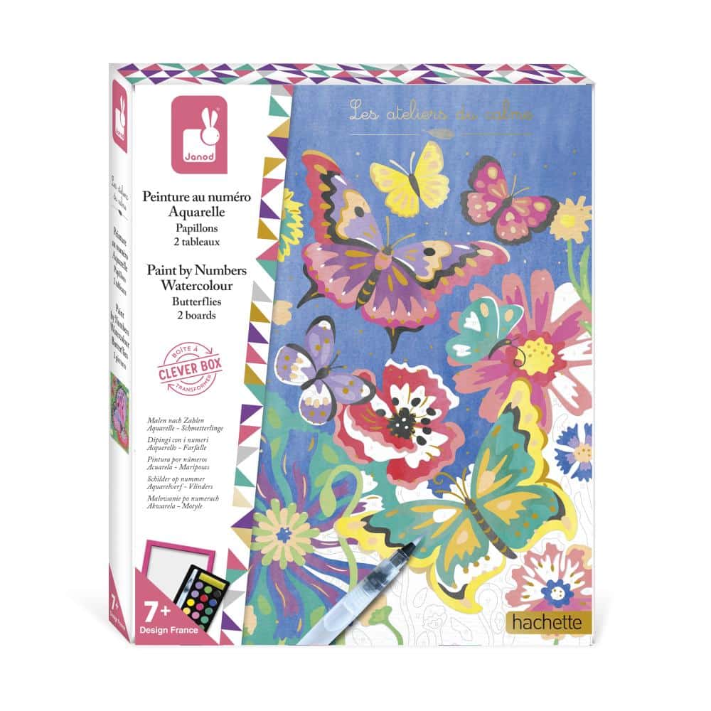 janod atelier sada maxi maľovanie motýľ od 7 rokov