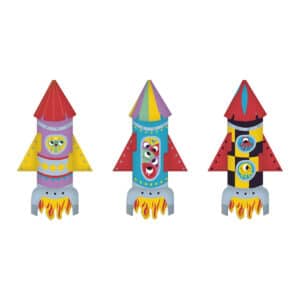 janod atelier sada mini origami papierové skladačky rakety od 7 rokov