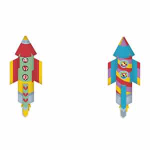 janod atelier sada mini origami papierové skladačky rakety od 7 rokov