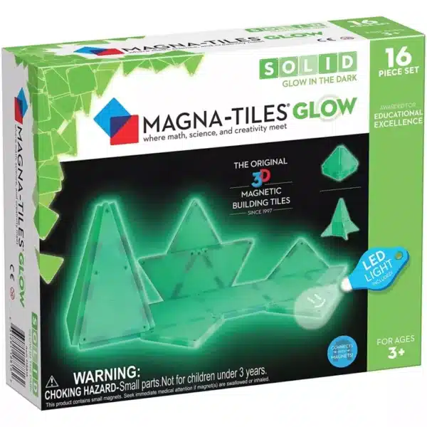 magnetická stavebnica glow 16 dielov