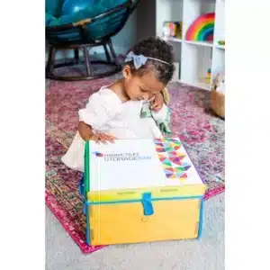 Úložný box a podložka magna tiles