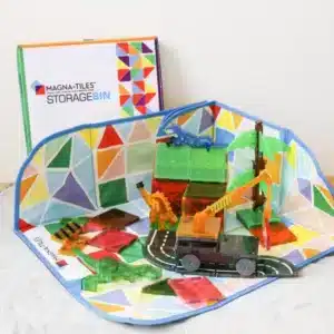 Úložný box a podložka magna tiles