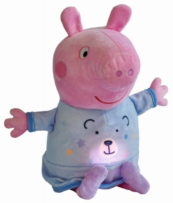 peppa pig 2v1 plyšový zaspávač hrajúci + svetlo