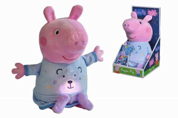 peppa pig 2v1 plyšový zaspávač hrajúci + svetlo