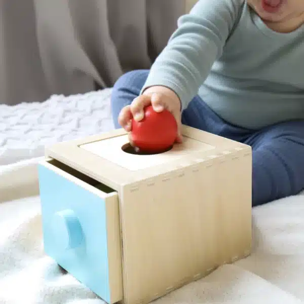 drevený montessori box na aktivity 4v1